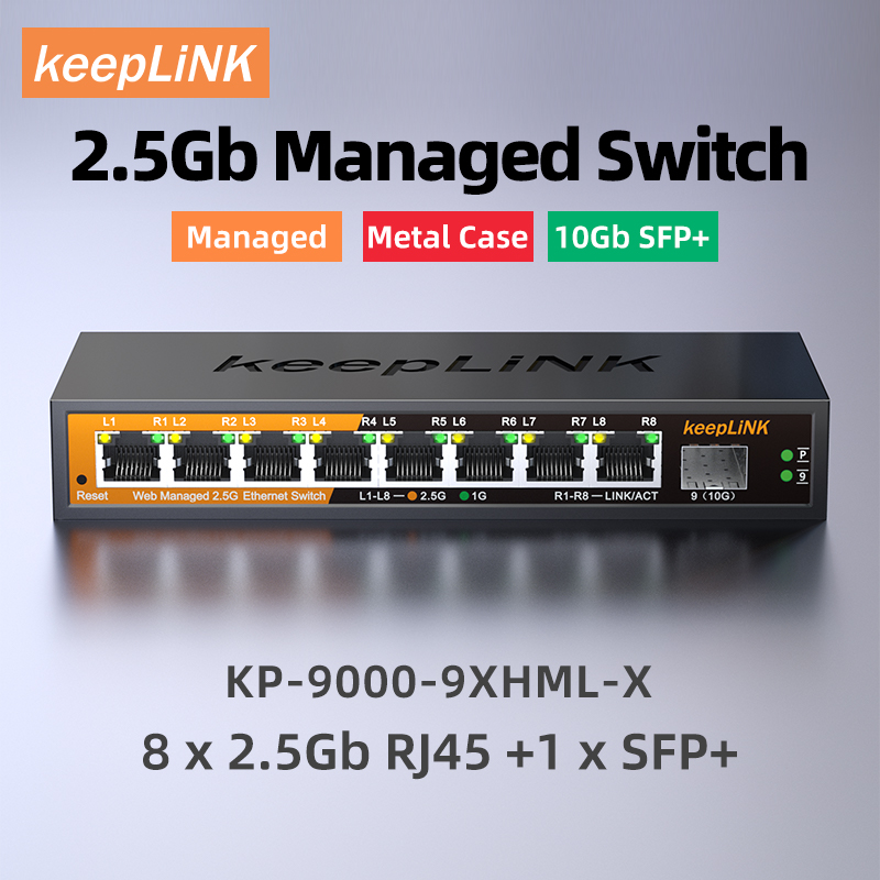 KeepLiNK 2.5Gb Managed Switch  - Sfp+ 10G Managed Switch 8 Port review and price