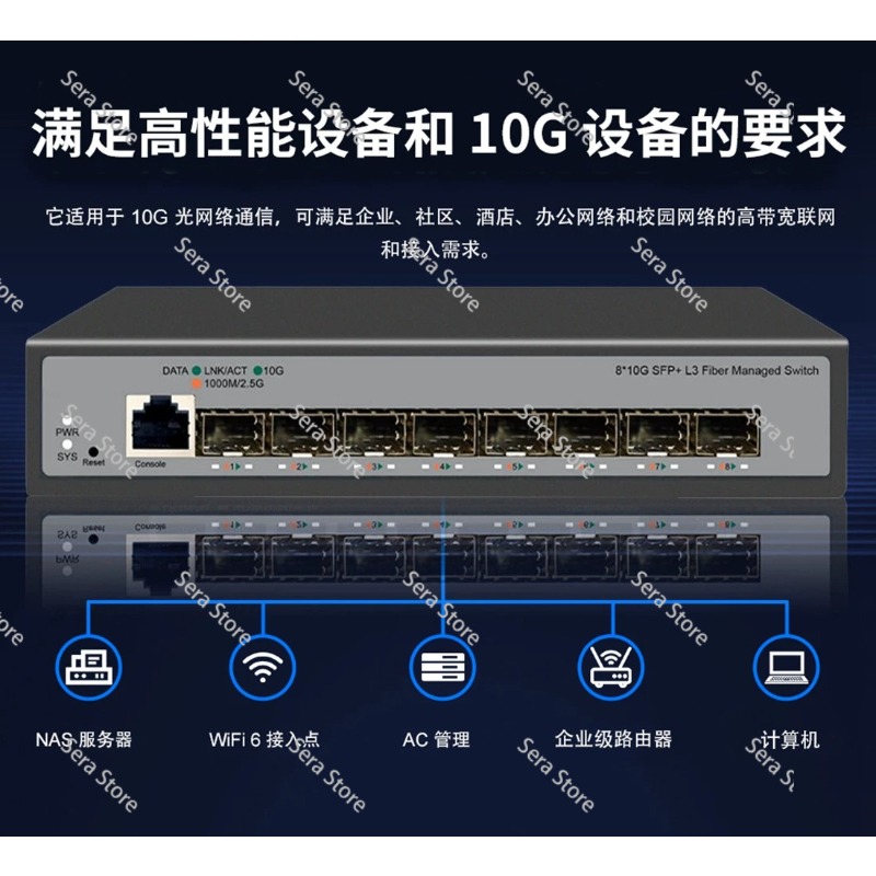 8 Ports Full 10 Gigabit Ethern - Sfp+ 10G Managed Switch 8 Port review and price