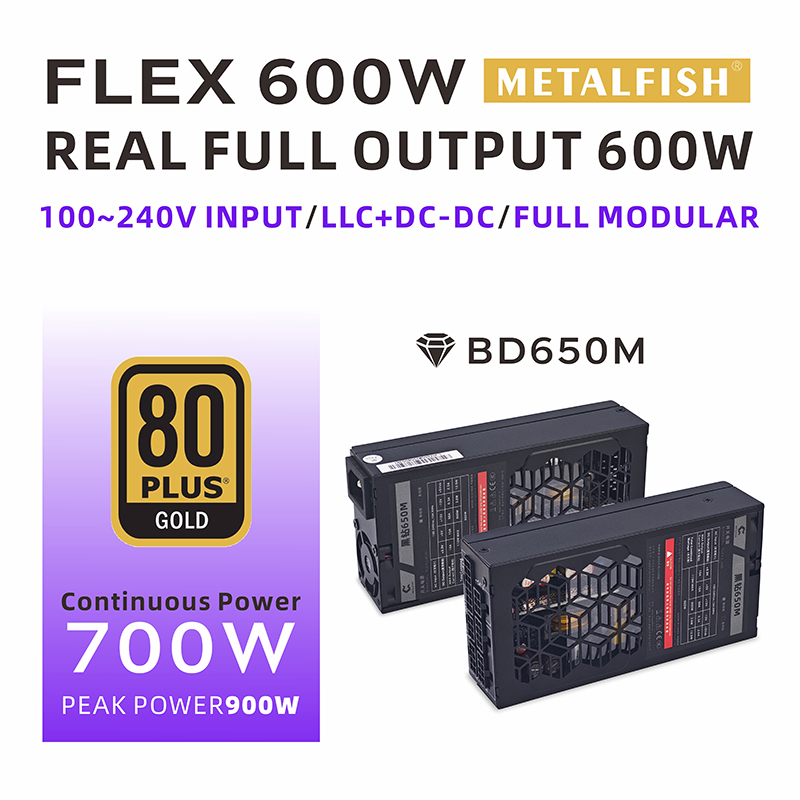 METALFISH Flex 600W Modular Po - Atx Power Supply 1U Flex 500W review and price