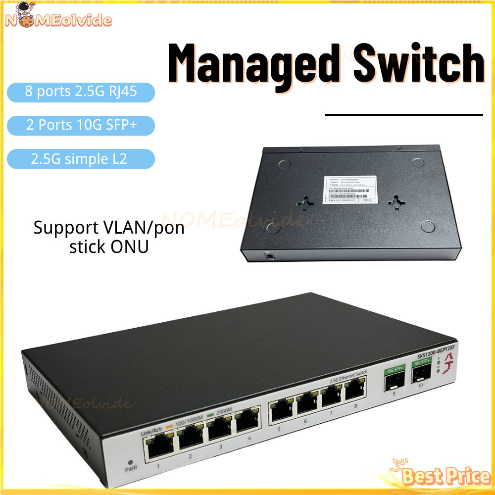 Xikestor SKS1200 Switch Simple - Sfp+ 10G Managed Switch 8 Port review and price